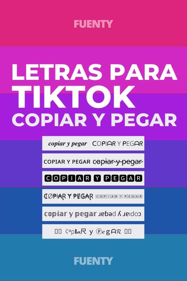 Conversor de letras para TikTok - fuentes y tipografias para copiar y pegar